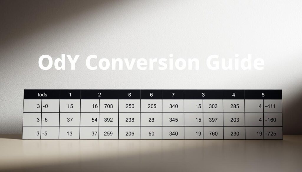 A neatly organized odds conversion guide, showcasing a clean and minimalist design. The foreground displays a grid-like table with clear numerical values, presenting odds in a straightforward and visually appealing manner. The middle ground features a simple yet elegant background, with subtle textures and a muted color palette that complements the information. Soft, directional lighting creates depth and highlights the key elements, conveying a sense of precision and professionalism. The overall atmosphere is one of practicality and user-friendliness, reflecting the "DIY Math Tips for Quick Checks" theme.